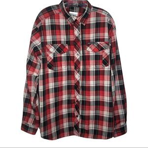 COLUMBIA SHIRT, PLAID, Button Down size M
